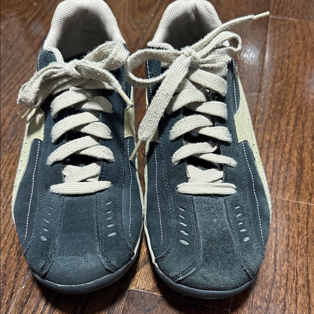 Skechers Navy and Tan Lace-Up Sneakers - Picture 8 of 10